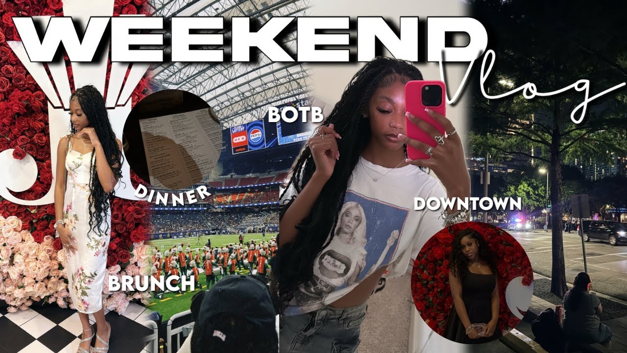 WEEKEND VLOG | BATTLE OF THE BANDS | DINNER | DOWNTOWN | BDAY BRUNCH + MORE | Nyla.Amenze 🫧💗