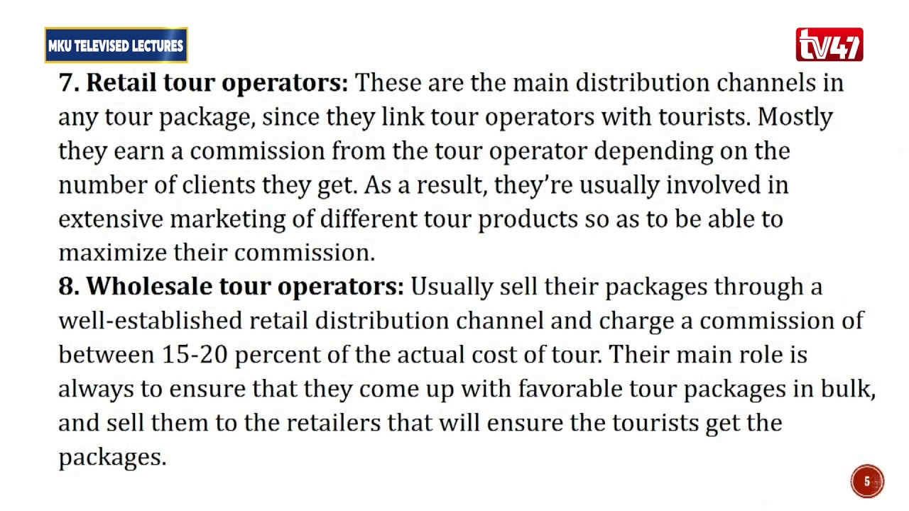 DHT2206/CHT1117: TOUR OPERATIONS LESSONS II