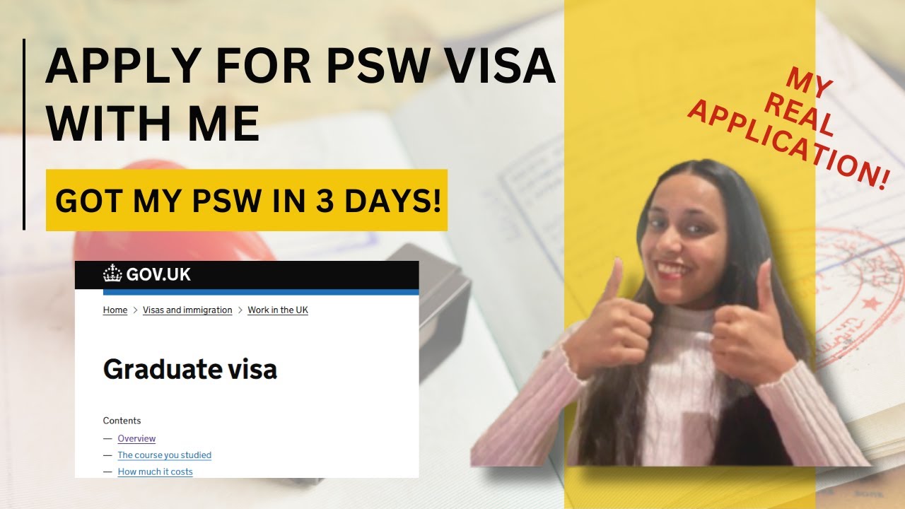 How to Apply for PSW Visa in UK 2025 | Graduate Visa Step-by-Step Guide | See My Real Application