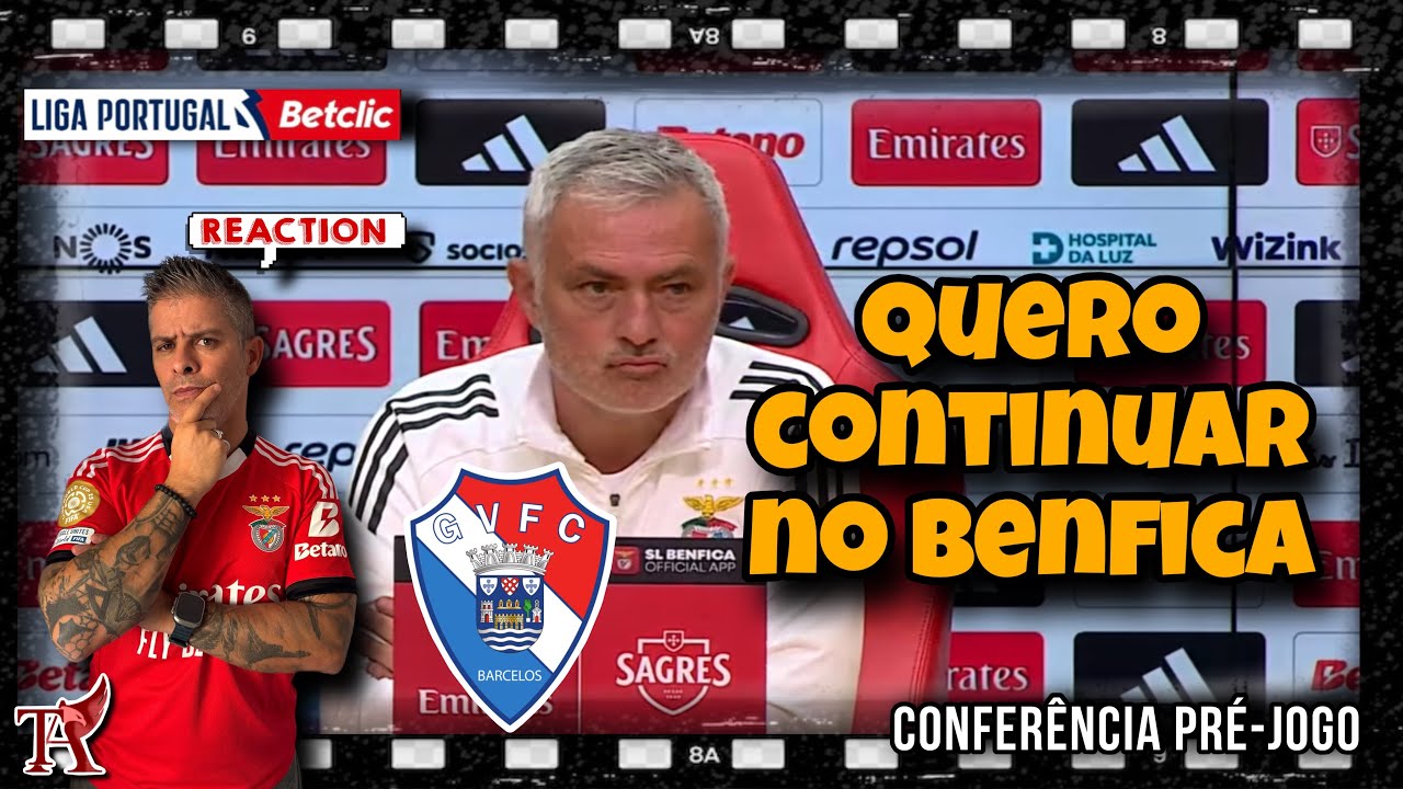 GIL VICENTE: CONFERÊNCIA IMPRENSA PRÉ-JOGO NA LIGA: MOURINHO GARANTE FOCO E VONTADE EM CONTINUAR! 🦅🔴