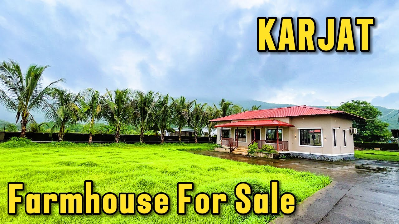 Farmhouse For Sale In Karjat With Mountains and waterfall View😍😍