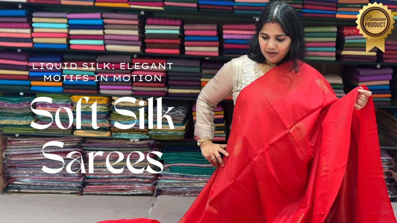 Whisper-Soft Silk Sarees: Lightweight Elegance with Fluid Drape !! സോഫ്റ്റ് സിൽക്ക് സാരീസ് !! DM !!