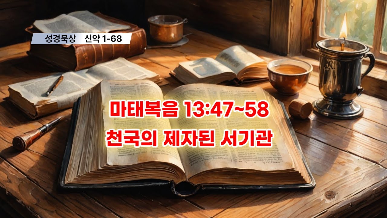 [야곱의 말씀묵상] 신약1-68. 마태복음 13장 47~58절