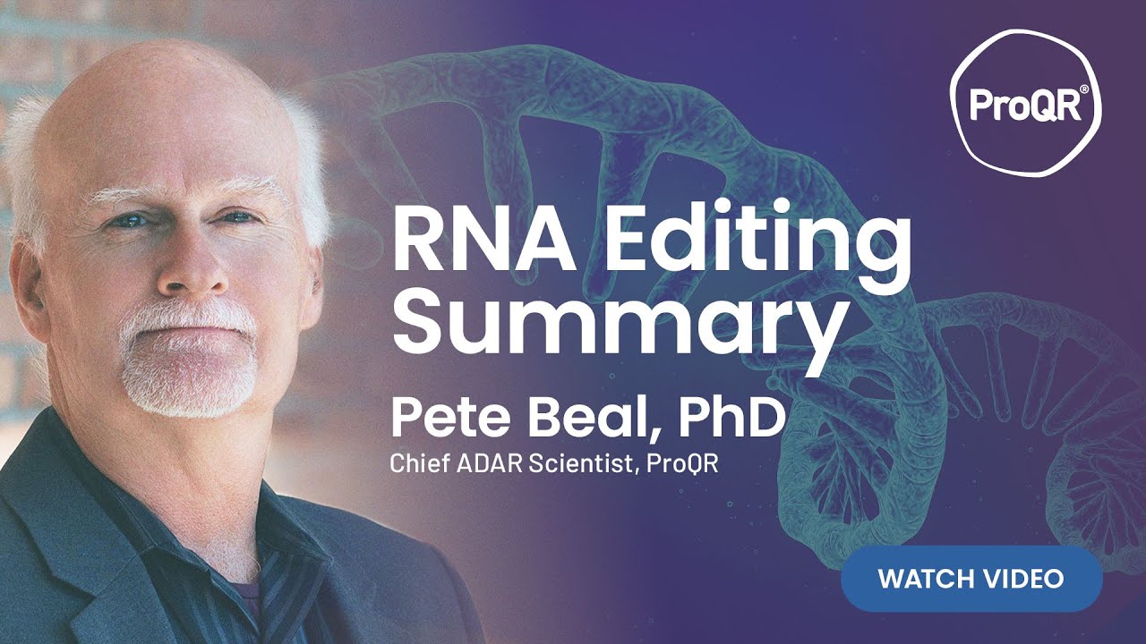 Pete Beal, PhD Explains RNA Editing | ProQR