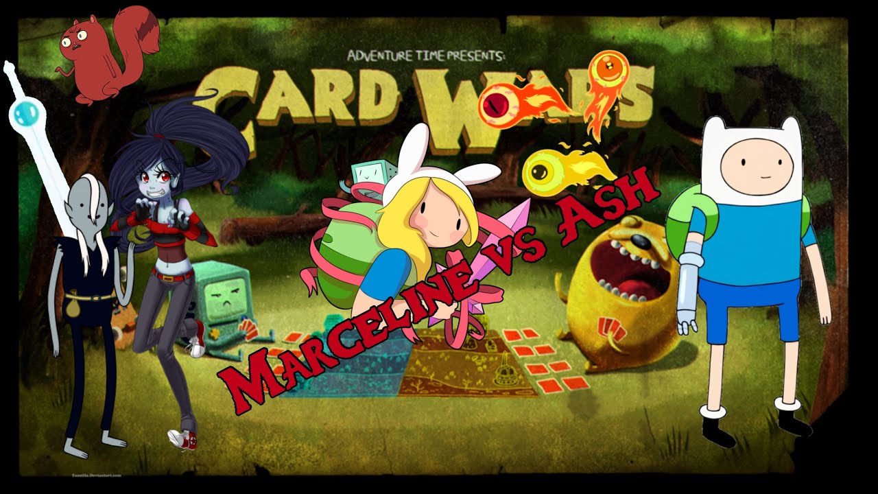 Adventure time card wars | Marceline vs Ash