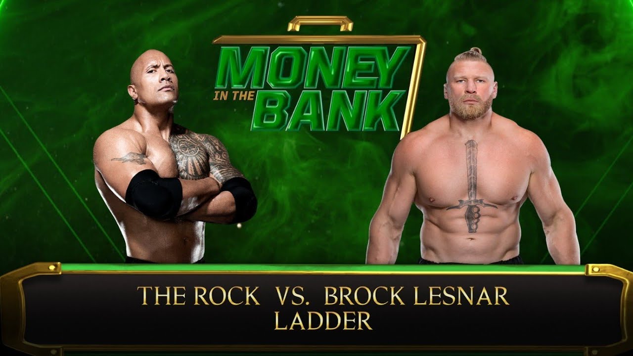 Full Match - The Rock Vs Brock Lesnar Fight Highlights| Money in The Bank | Full Intense Fight #wwe