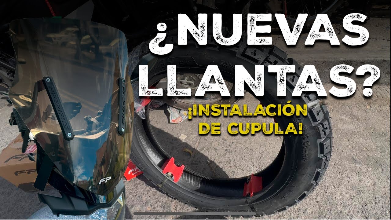 CAMBIO de LLANTAS y INSTALACI&Oacute;N de CUPULA para #xtz150 #yamaha | VUELTA al MUNDO con JOHN #vmconjohn