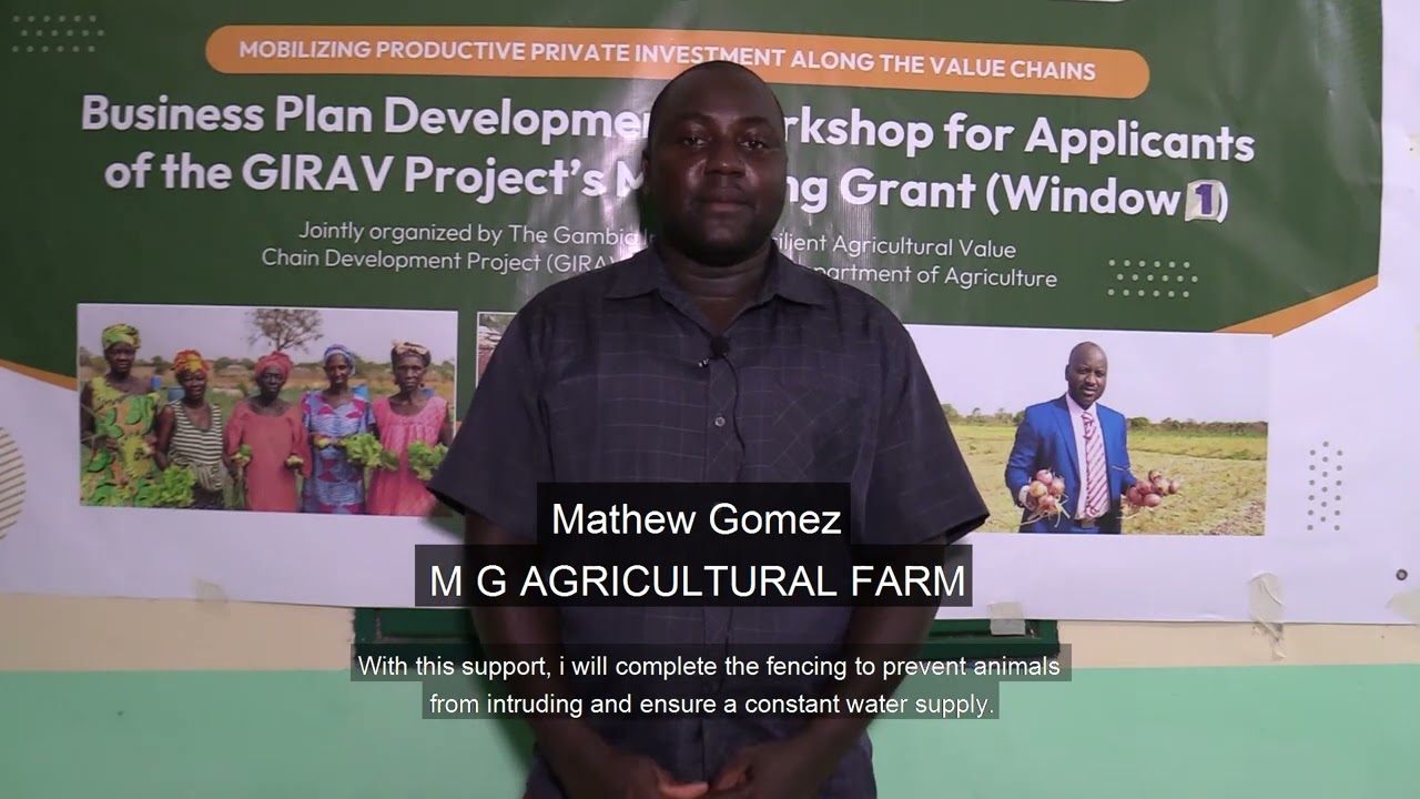 GIRAV MATCHING GRANT WINDOW 1 APPLICANTS