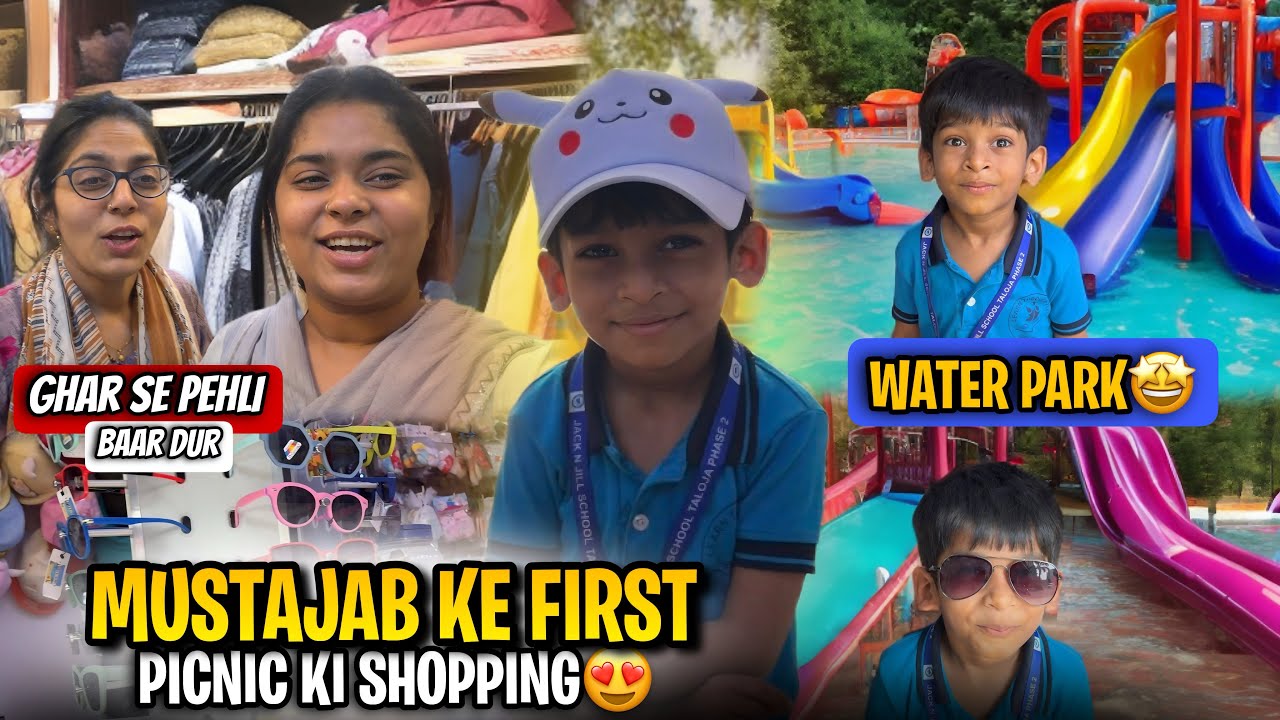 Mustajab ki first picnic 🧺 ki shopping 🛍️ || Haifa & Qashif vlog 