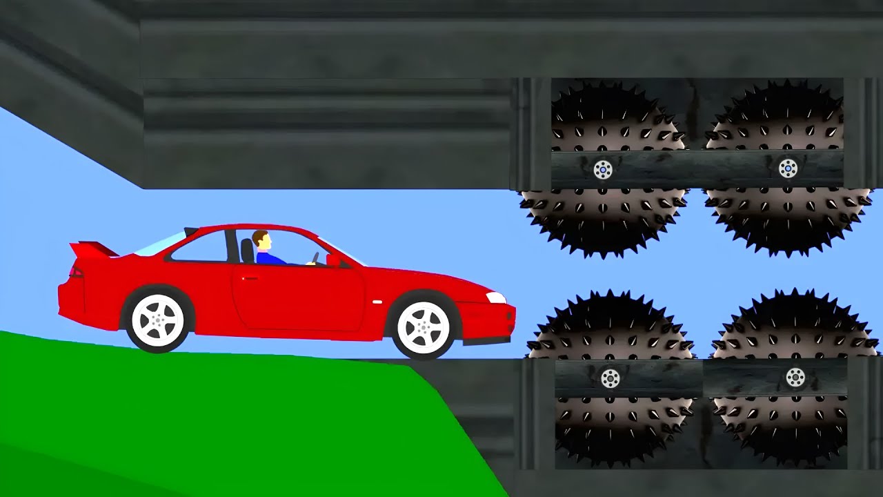 Extreme Car Destruction - Phun Algodoo Moments