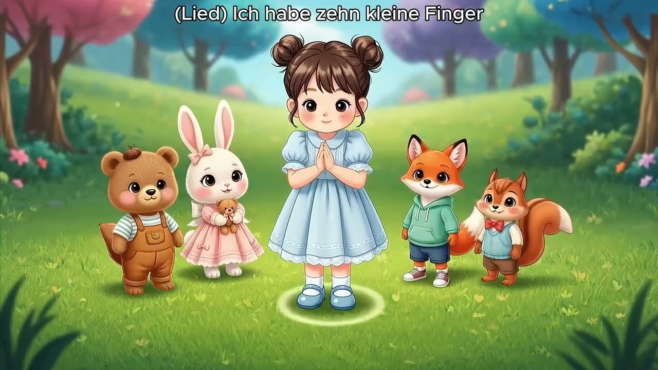 Ich habe zehn kleine Finger | Originales Kinderlied A+B | Fingerspiel | YouMeanMedia