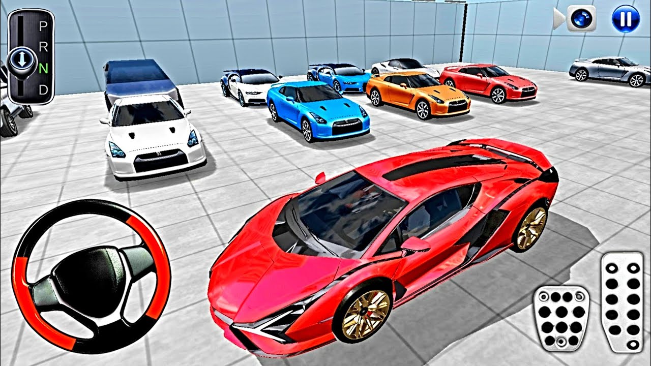 New Red Lamborghini For Parking - 3d Driving Class android game play ||CarGame #gameplay #cargame