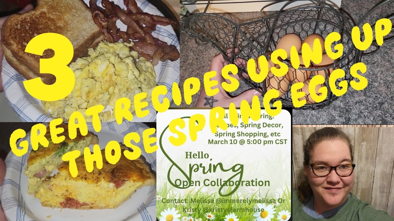 3 Great Recipes | To use up those Spring eggs🥚
