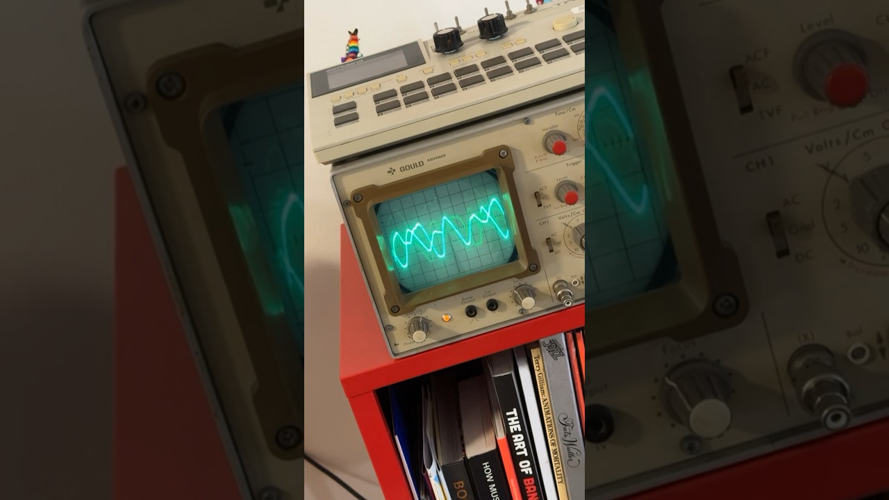 A fun day testing out new sounds on the oscilloscope #electronicmusic #synth #tech