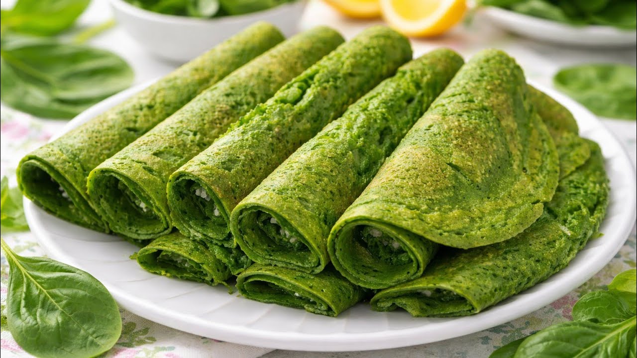 Recette healthy : crêpes aux épinards et ricotta en 10 minutes