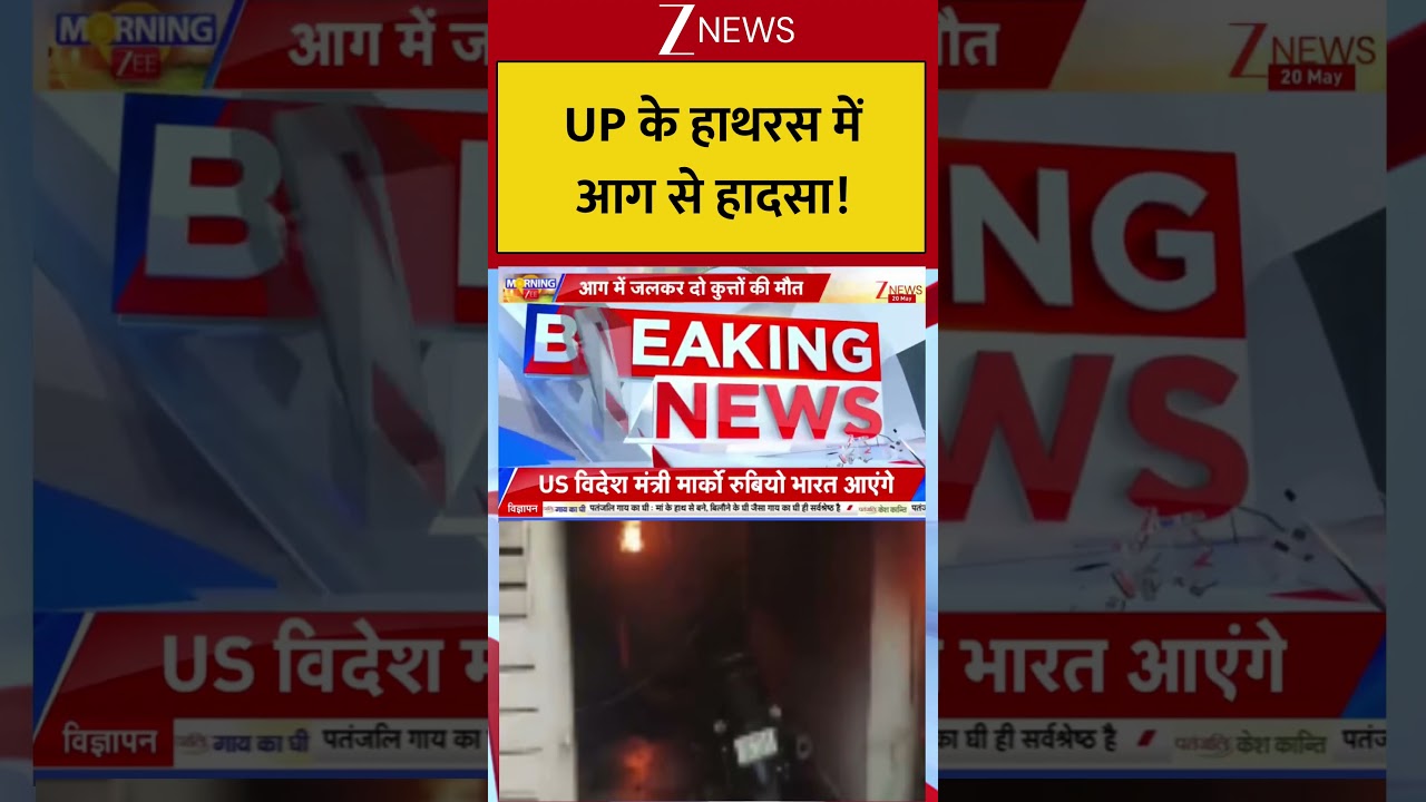 Uttar Pradesh : UP के हाथरस में आग से हादसा!  Breaking| Shorts| ZEE