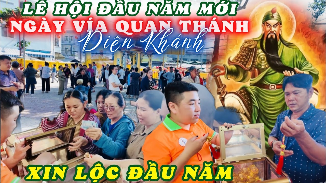 Hàng Trăm Người Dân Chen Chút Dâng Hương Xin Lộc Ngày Vía Quan Thánh Đế Quân. Hội Quán Quảng Đông