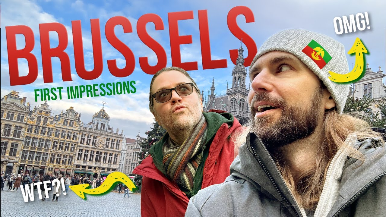 Our First Impression of BRUSSELS - Honest Reaction! [Gay Couple Visits Stunning BELGIUM CITIES]