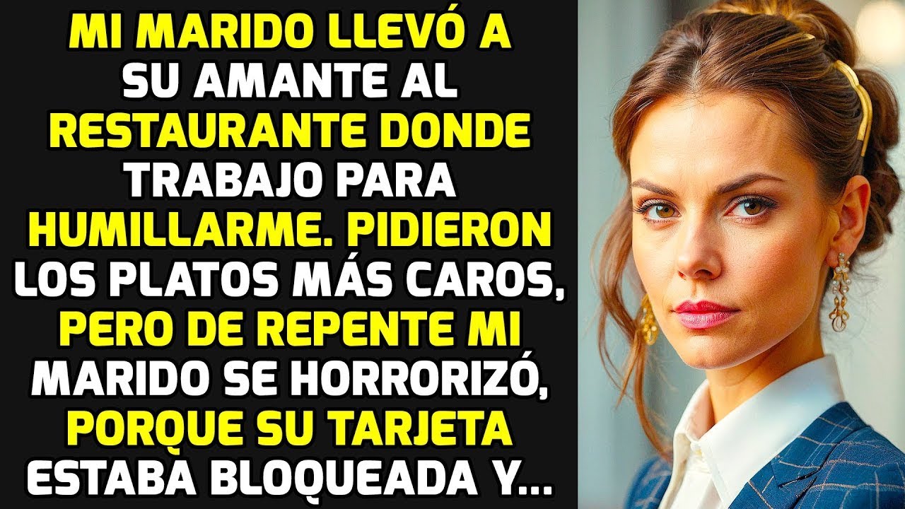 Mi Marido Para Humillarme Trajo A Su Amante Al Restaurante Donde Trabajo, Pero Yo Respondí Y