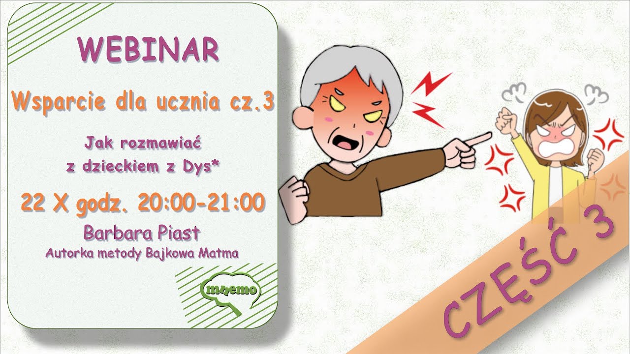 WSPARCIE DLA UCZNIA cz.3 - Jak rozmawiać z dzieckiem z DYS*