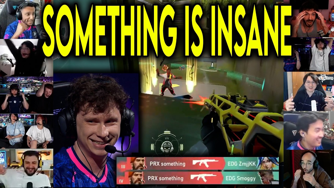 Valorant Streamers React To PRX Something CRAZY 4k Against EDG In Masters London