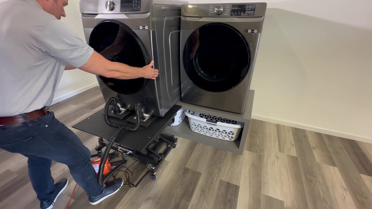 How to Move Elevated Laundry Equipment with Airsled Products