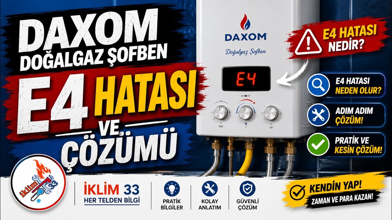 daxom şofben E4 Hatası