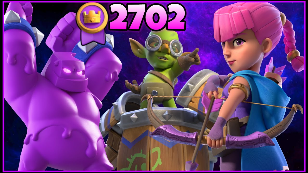 Top Ladder with Elixir Golem Deck.!