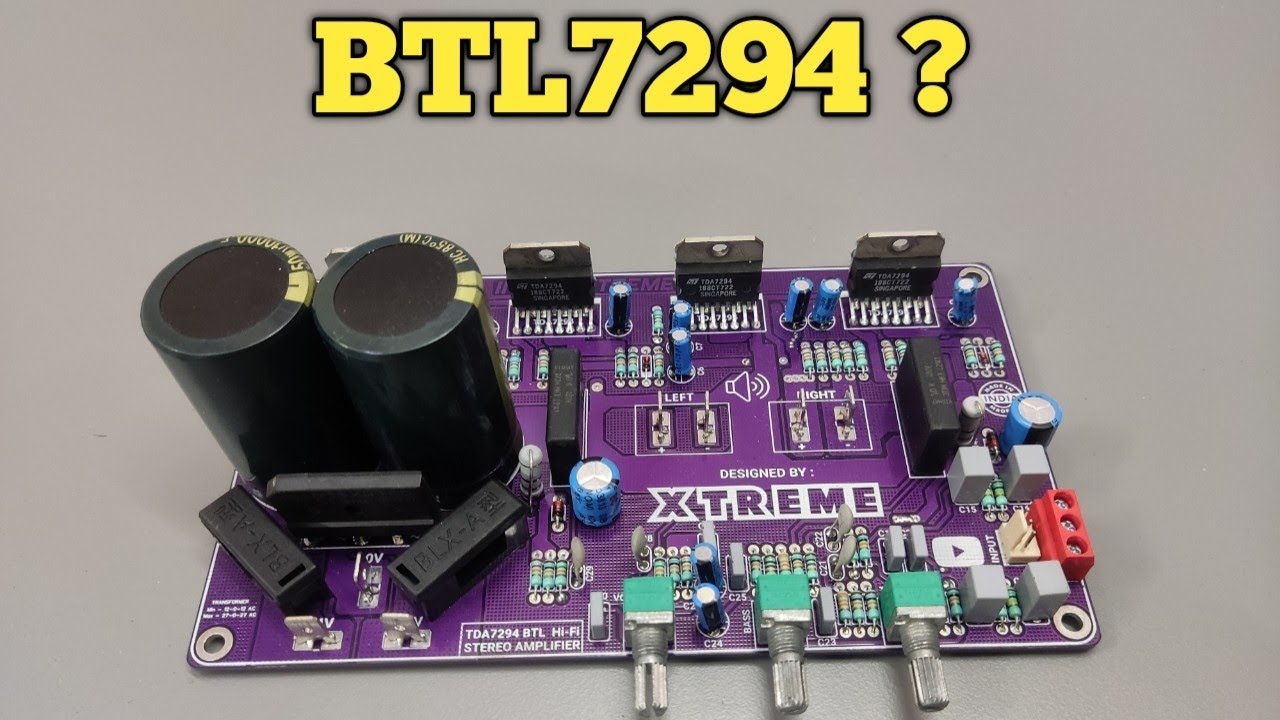 4X TDA7294 Bridge Amplifier Board || BTL 7294 || INDIAN XTREME AUDIO
