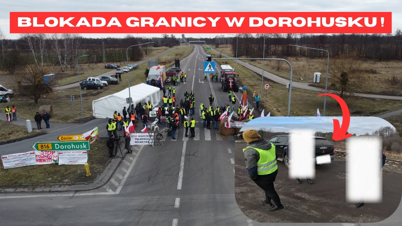 BLOKADA NA GRANICY W DOROHUSKU! ROZMOWA Z OCHRONĄ TERMINALU PRZEŁADUNKOWEGO!