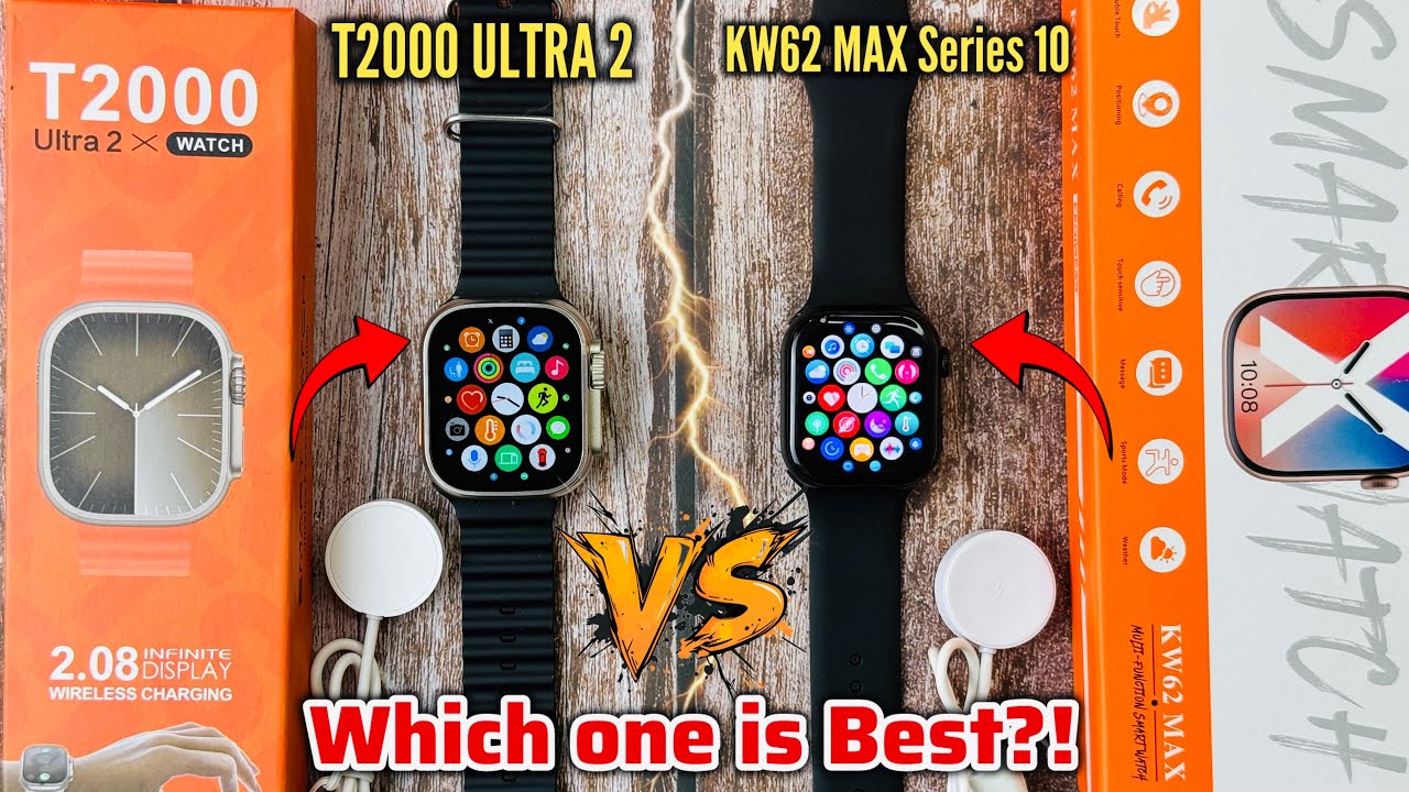 T2000 ULTRA 2 🆚 KW6 MAX Series 10 Comparison Review!!
