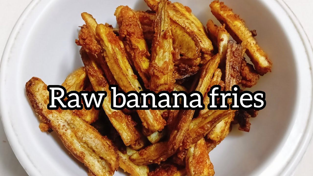 Raw Banana fries🍟- வாழைக்காய் வறுவல் #shorts #cooking #subscribe for more videos 🫴🏻