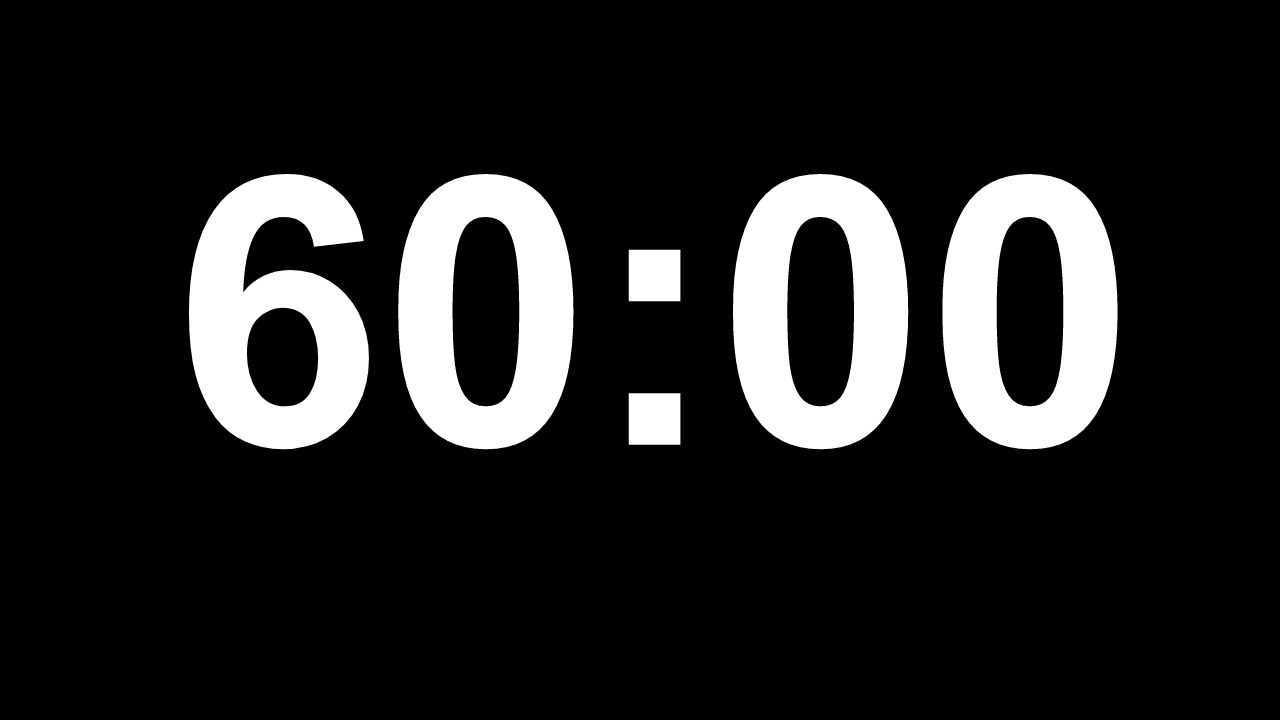 Đồng hồ đếm ngược 60 phút | 60 minutes count down timer | TS.BS.Vũ Duy Kiên