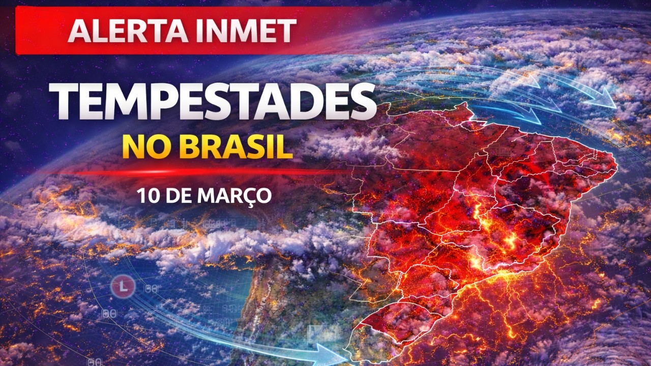 Tempestades Avançam pelo Brasil: Frente Fria no Sul e ZCIT Ativa | Previsão 10 de Março