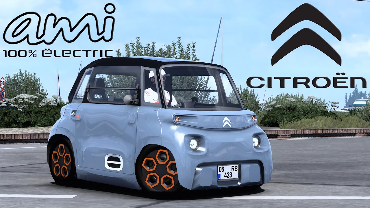CITROEN AMİ %100 ELEKTRİKLİ ARAÇ !! MİNİK FARE İLE GAZLIYORUZ 🤣 | ETS2 1.47 !!
