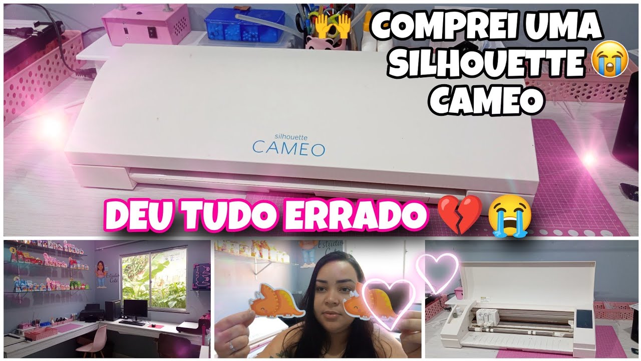 COMPREI UMA CAMEO 3 MAS DEU TUDO ERRADO 😭 - ESTOU MUITO TRISTE - PAPELARIA PERSONALIZADA ✂️💖
