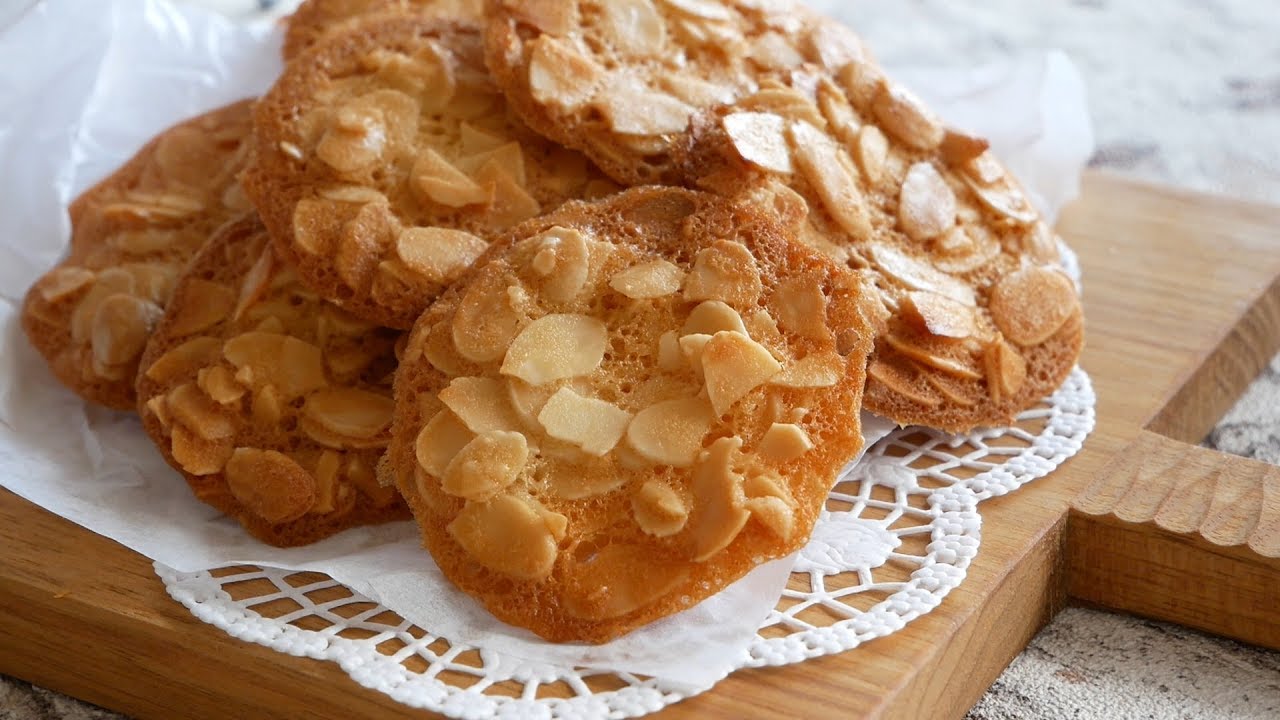 卵白が余った時のおススメレシピ♡アーモンドチュイル | Crispy♪ Almond tuile
