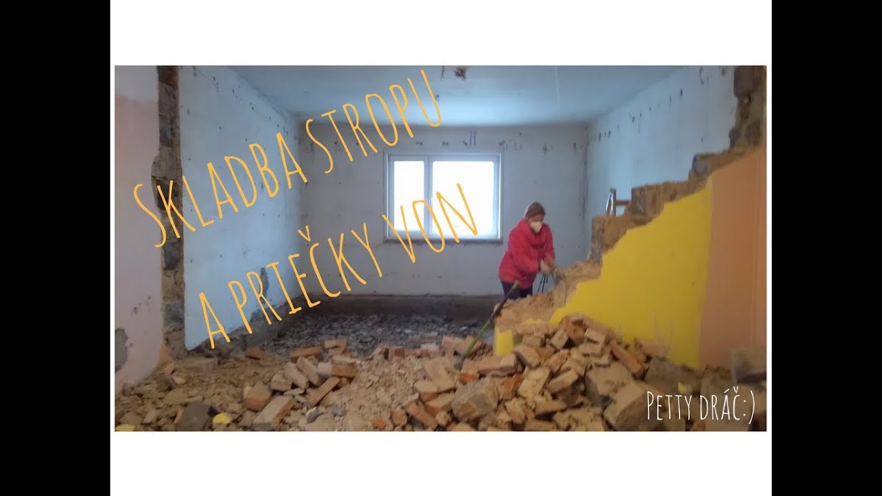 Skladba stropu a priečky von