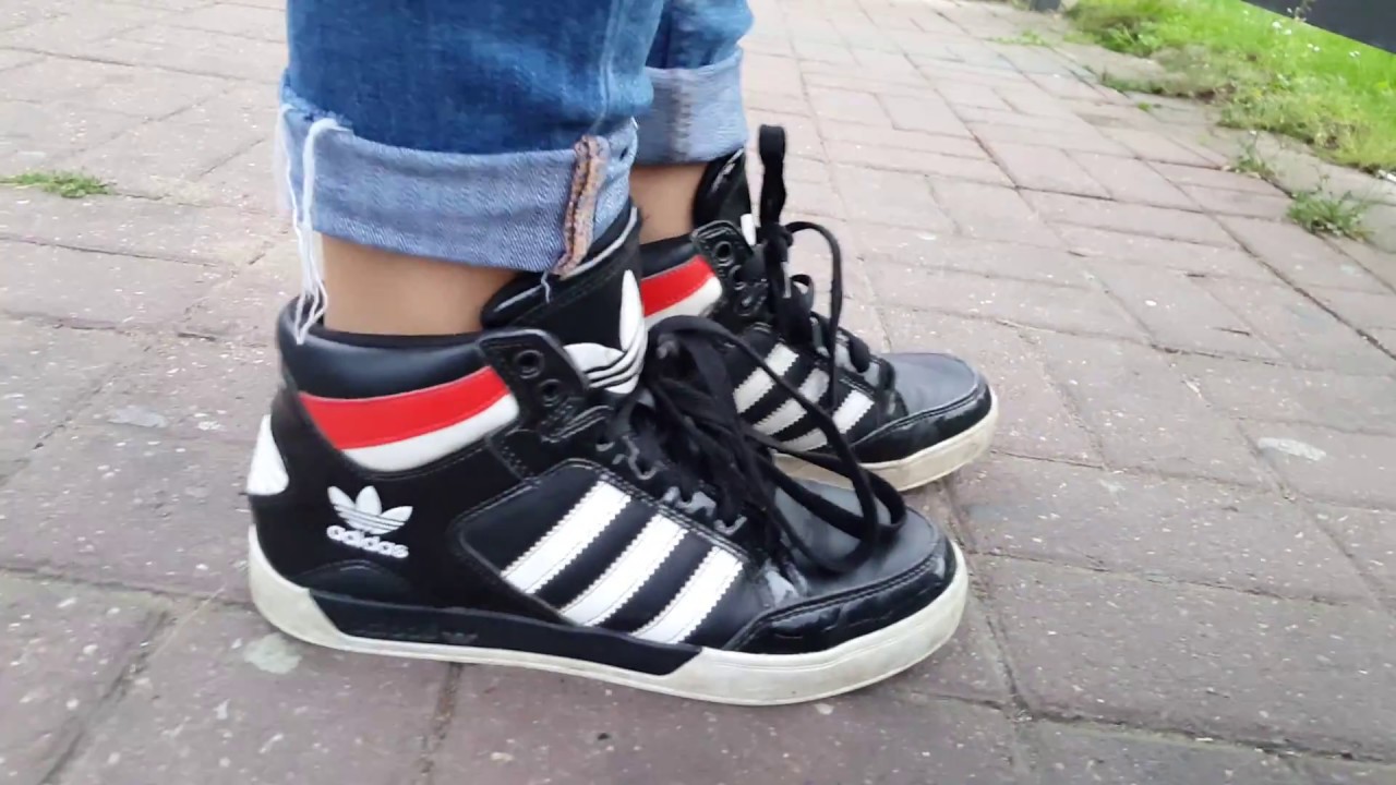 Celina: Shiny Hi Top Adidas Sneaker