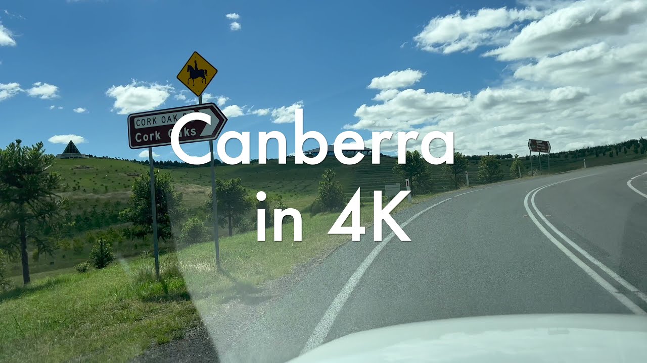 Canberra 4K | Road View | On Car | Summer Ride in Canberra in 4K