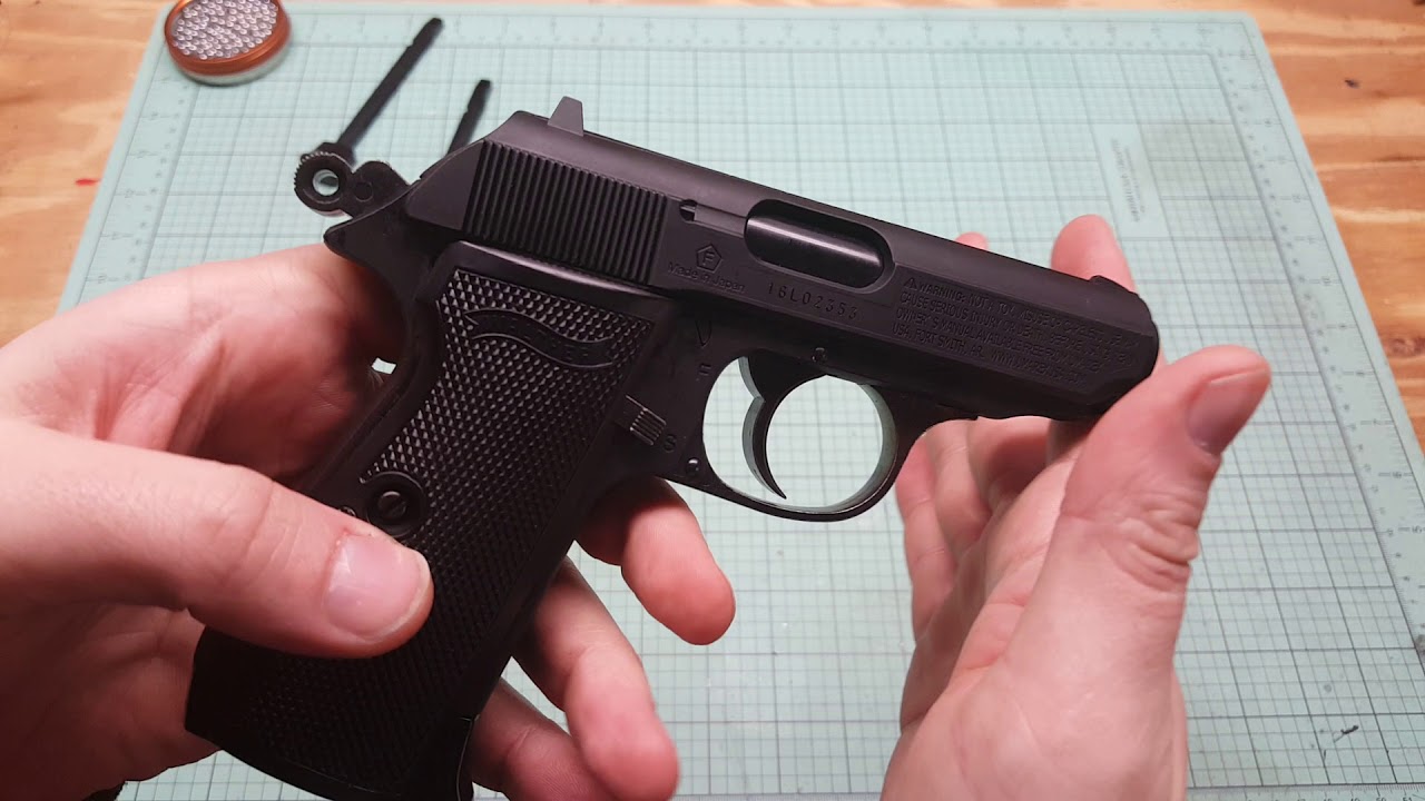 Обзор распаковки и тест стрельбы Umarex PPK/S legends Blowback