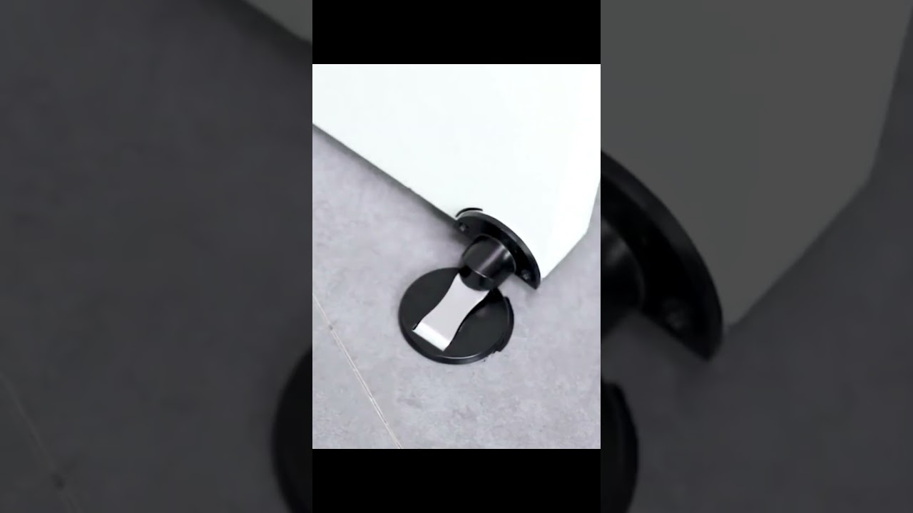 Magnetic Door Stopper &ndash; Durable Stainless Steel Door Stop with Adhesive Nail-Free Installation
