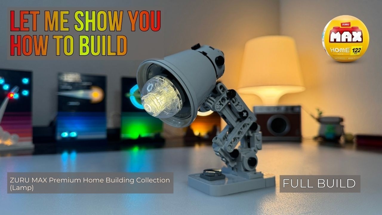 ZURU MAX Premium Home Building Collection Lamp // Step by Step Build & Review