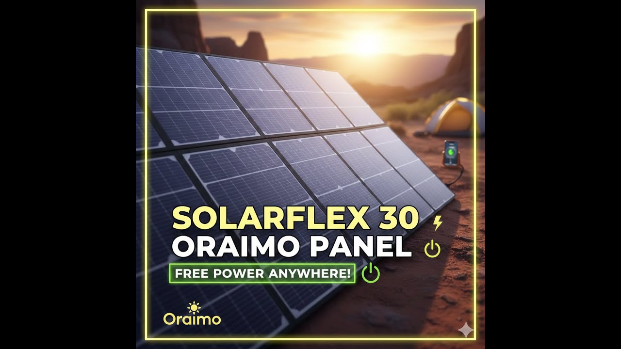 Oraimo SolarFlex panel 30watts Unboxing, Testing and Review. 