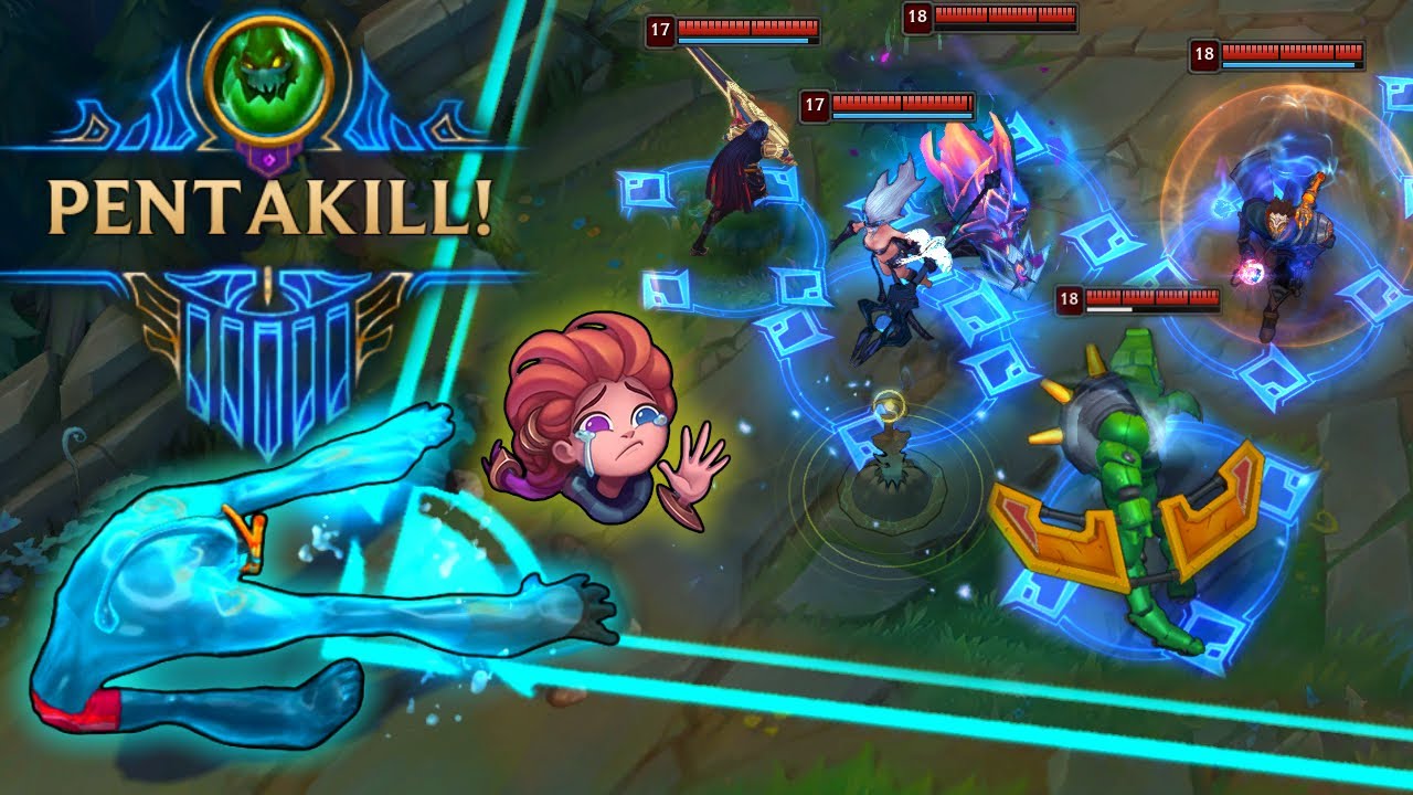 Best LOL PENTAKILL Moments 2022 #1 (MOONMOON, Zac, 1v5, Aphelios, Viktor, One SHOT...)
