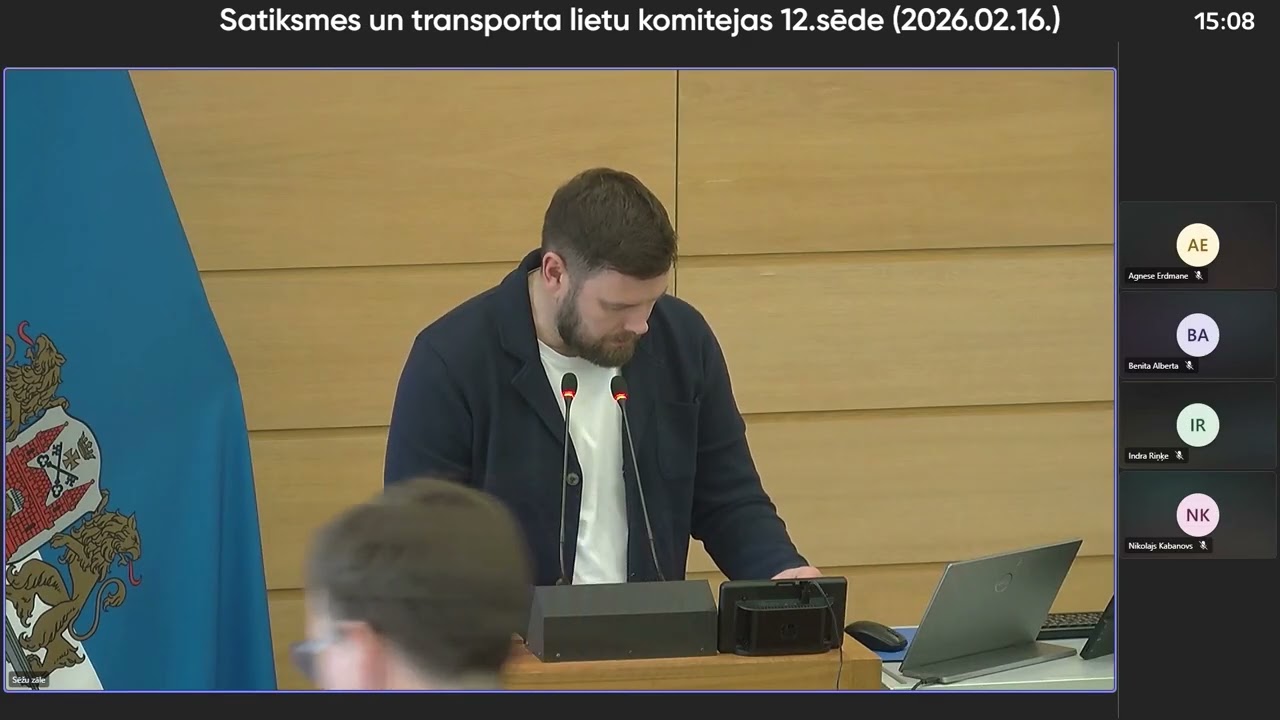 Rīgas domes Satiksmes un transporta lietu komitejas 12.sēde (2026.02.16.)