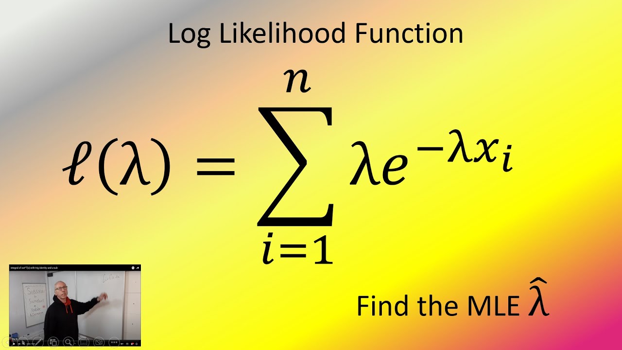 Maximum Likelihood Estimator of Exponential Distribution Statistics