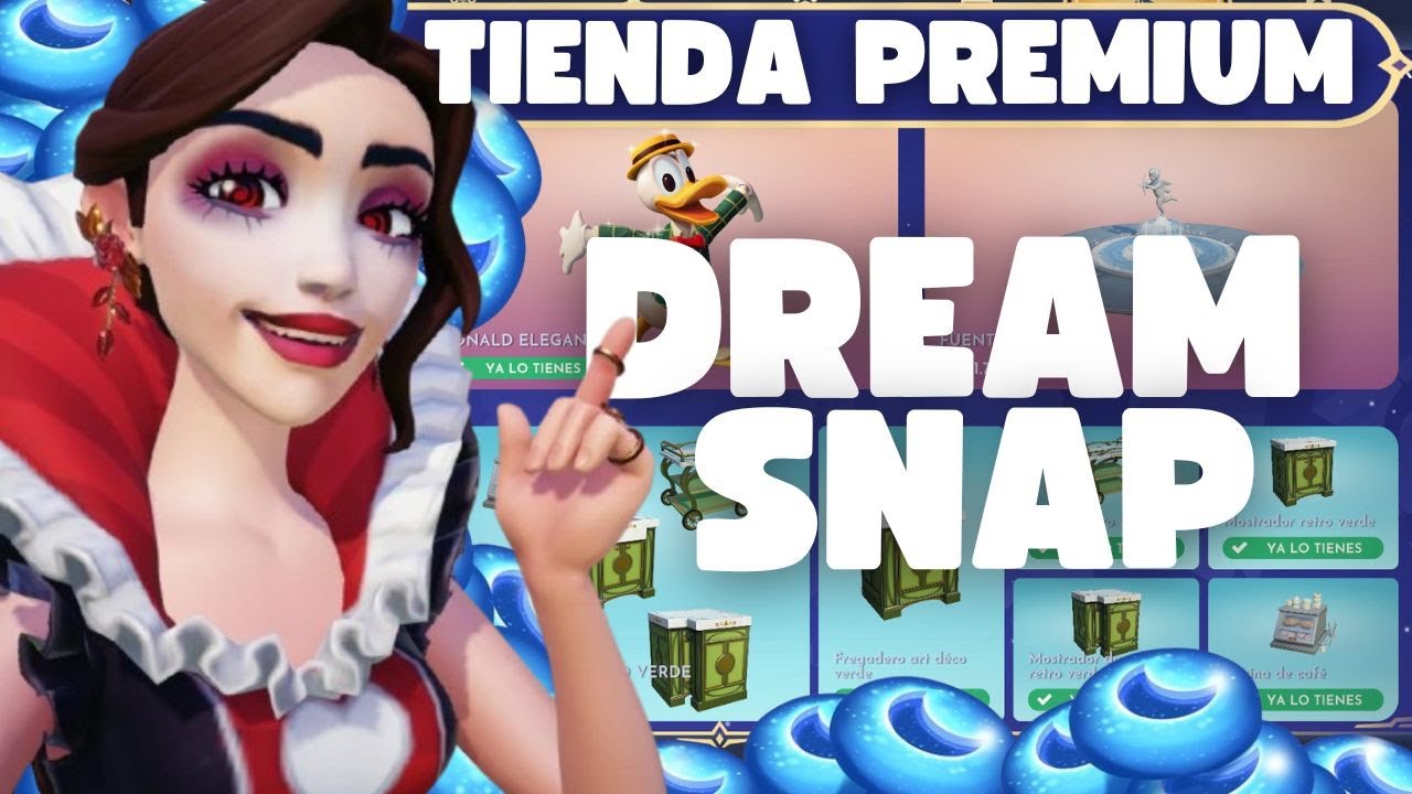 Dreamsnap VALLE DE LAS ILUSIONES! Revisión Tienda Premium y Compras!! Disney Dreamlight Valley