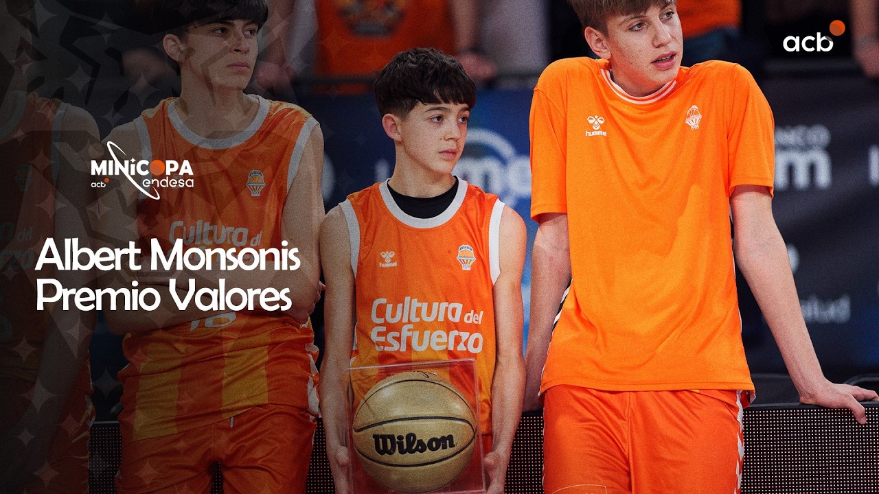 Albert Monsonis, Trofeo Mejor Actitud | Minicopa Endesa Valencia 2026