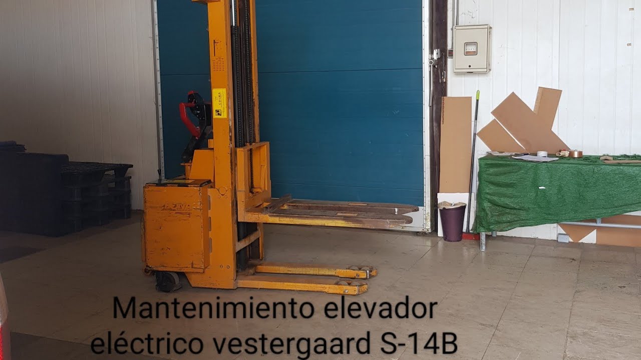mantenimiento preventivo monta carga o elevador el&eacute;ctrico vestergaard S-14B